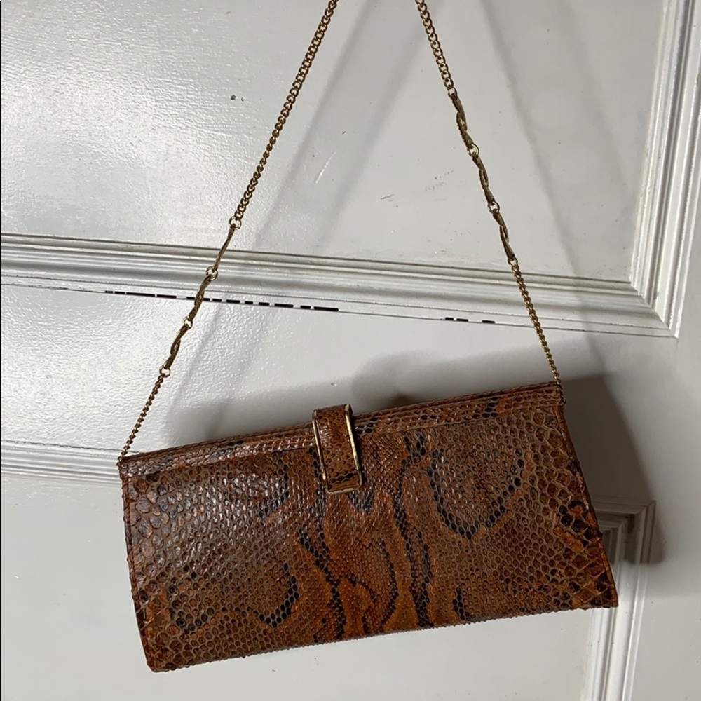 Brown Snakeskin bag
